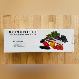 Kitchen Elite‎ V-Blade Mandoline Slicer, Grates, Juliennes and Slices!